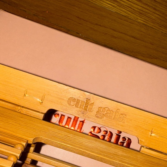 Cult Gaia Tan Bamboo Bag - Picture 4 of 5